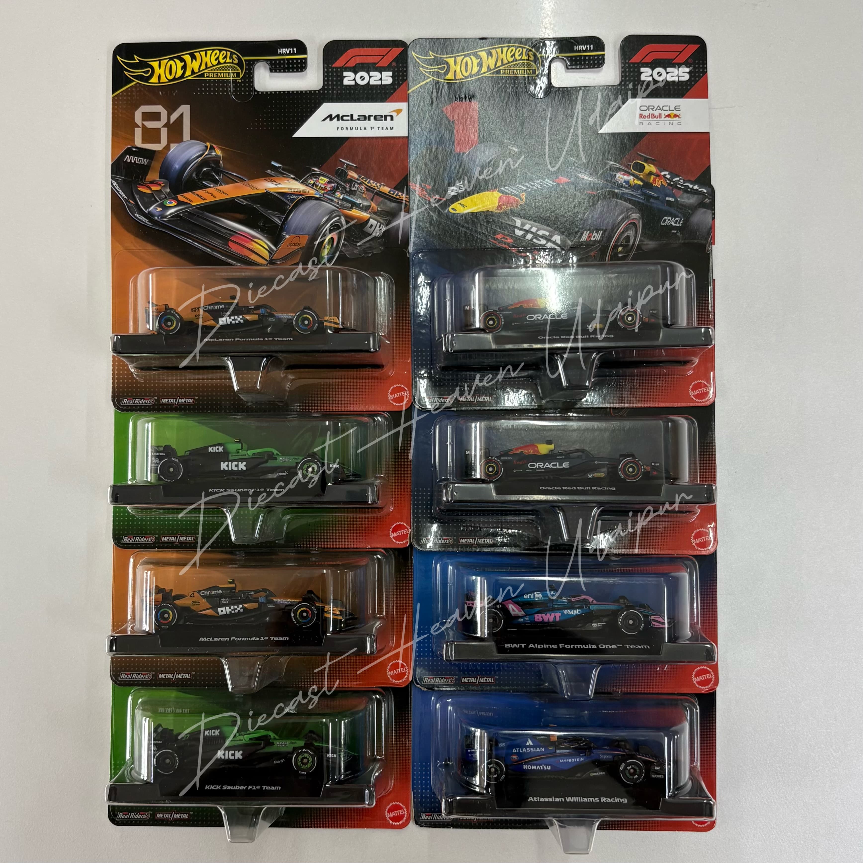 Formula 1 Premium (2025 Assortment) Mix 2 — 8-Car Collector Bundle