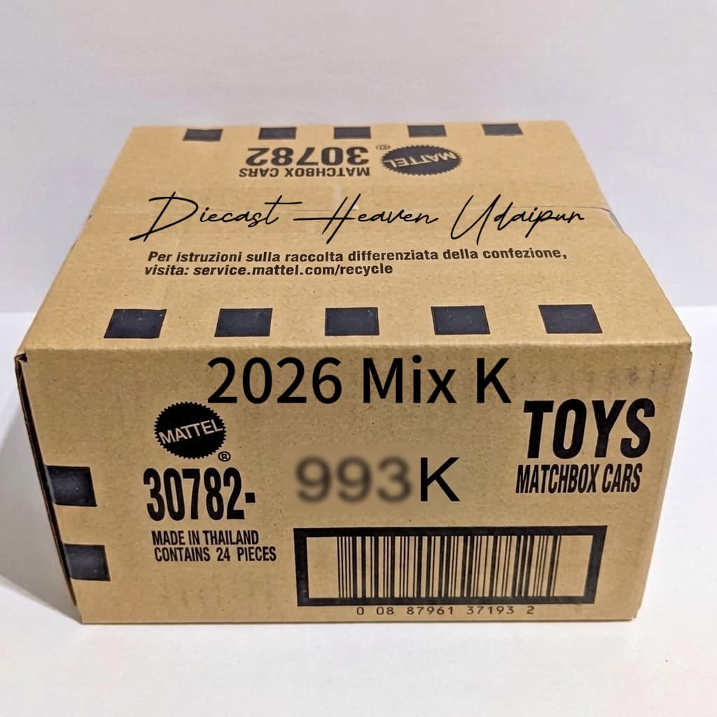 Matchbox 2026 Mainline Case — Mix K (PO)