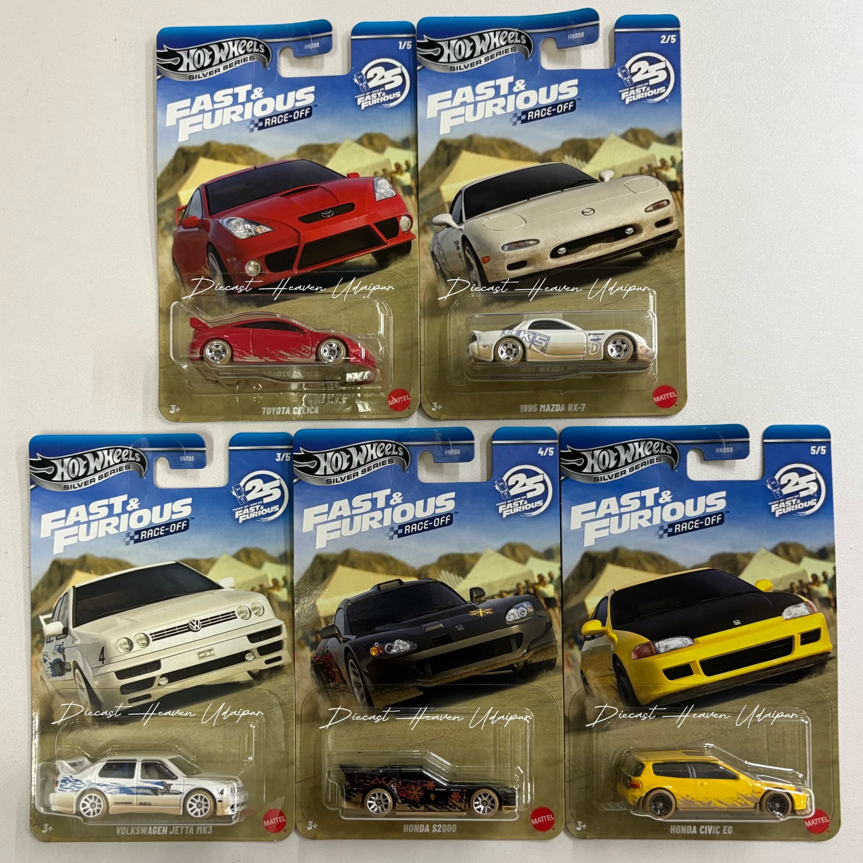 Fast & Furious Race-Off Assortment (Full Set of 5)