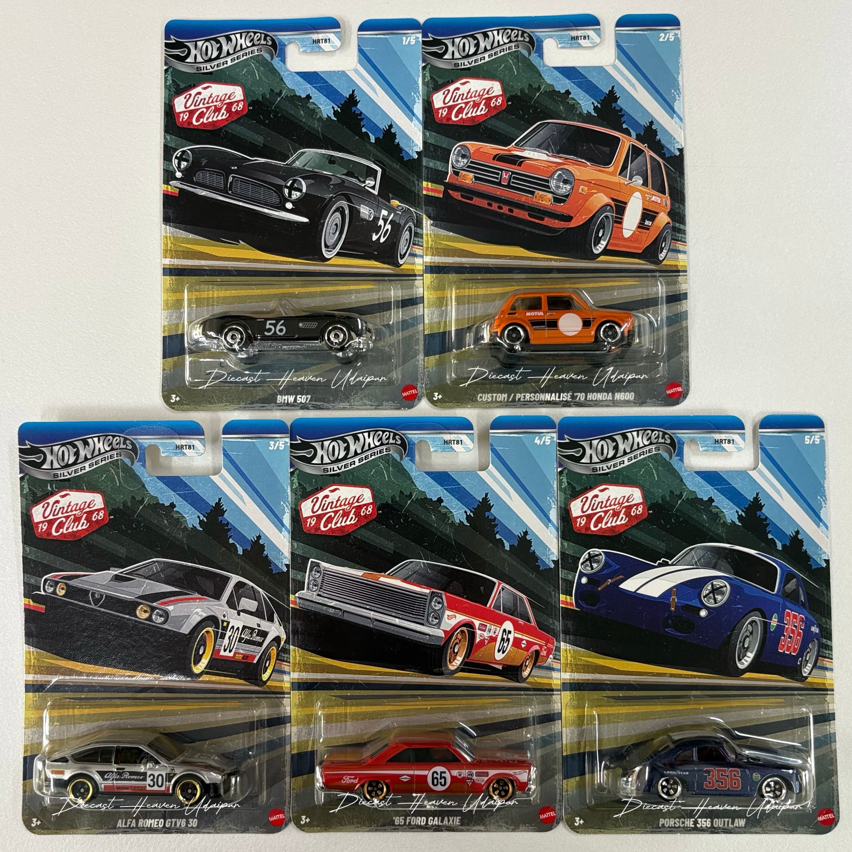 Vintage Racing Club Assortment (Set of 5)