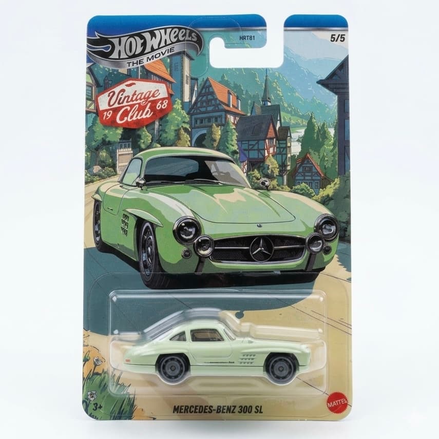 MERCEDES-BENZ 300 SL - Hotwheels Silver Series Vintage Club 1968 * Imported *