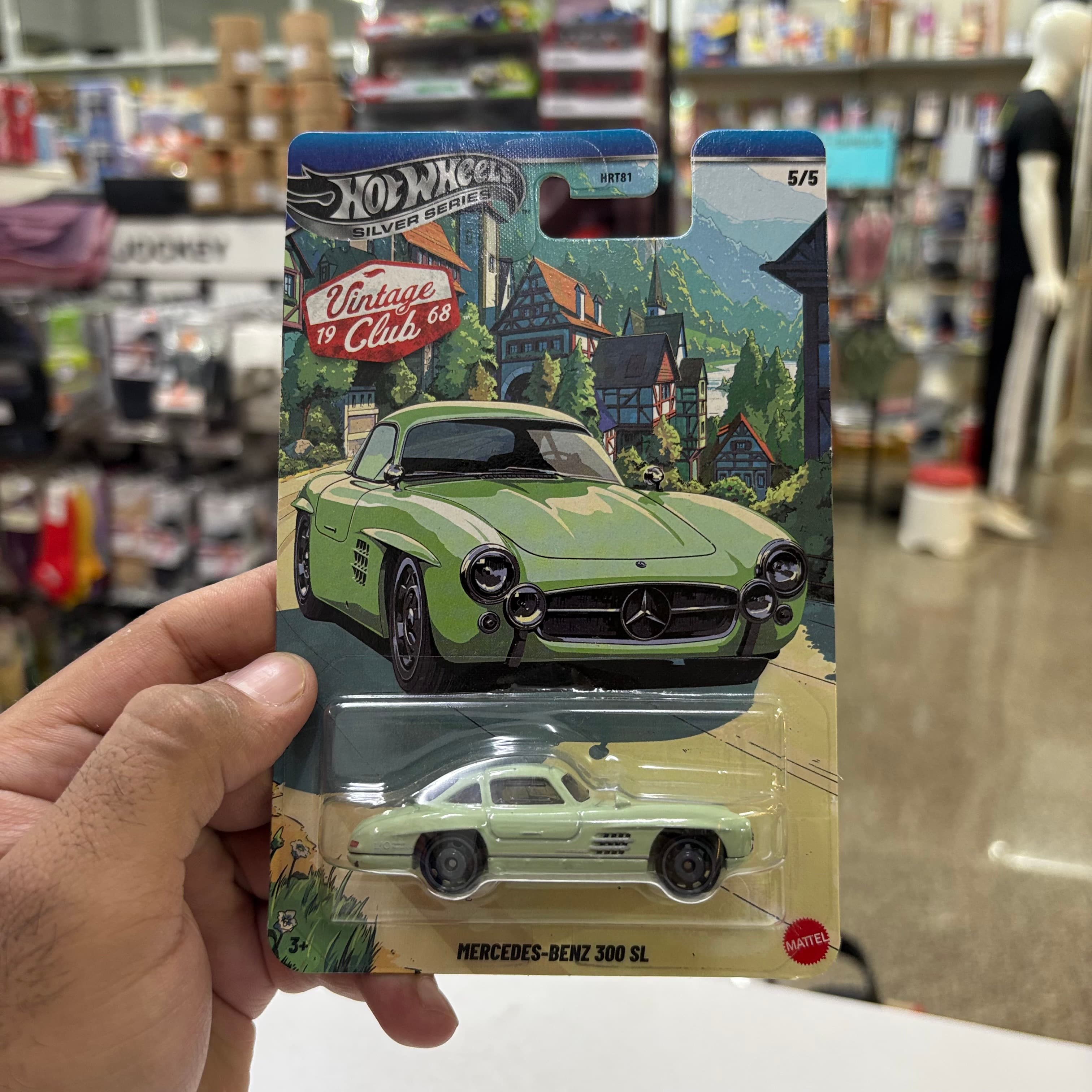 MERCEDES-BENZ 300 SL - Hotwheels Silver Series Vintage Club 1968 * Imported *